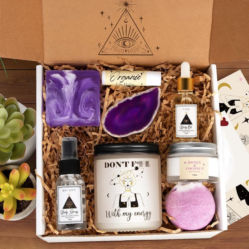 Self-Care Gift Basket for Women – Spa Essentials & Stress Relief