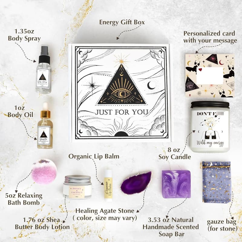 Self-Care Gift Basket for Women – Spa Essentials & Stress Relief