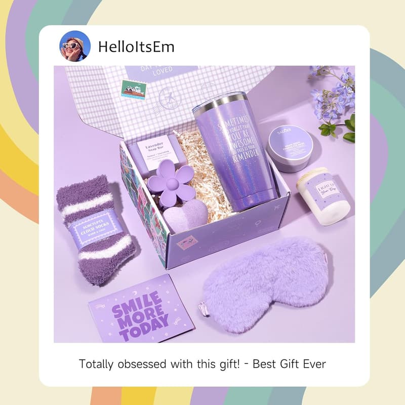 Unique 9-Piece Birthday Gift Basket for Women