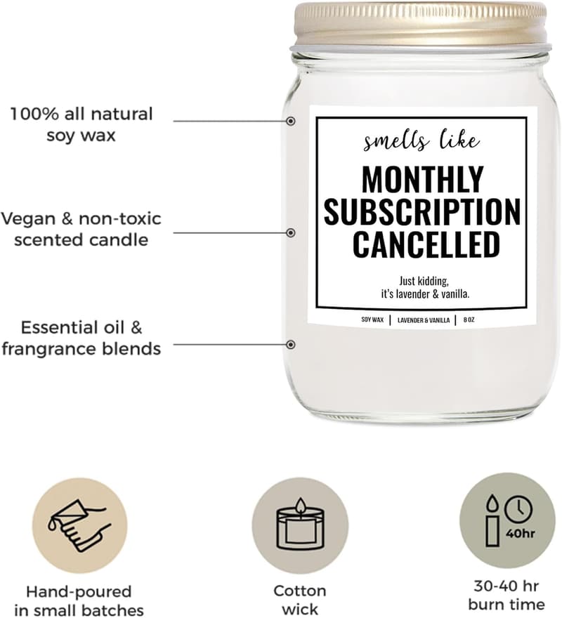 Hysterectomy Gift Soy Candle – 4oz Lavender & Vanilla для женщин