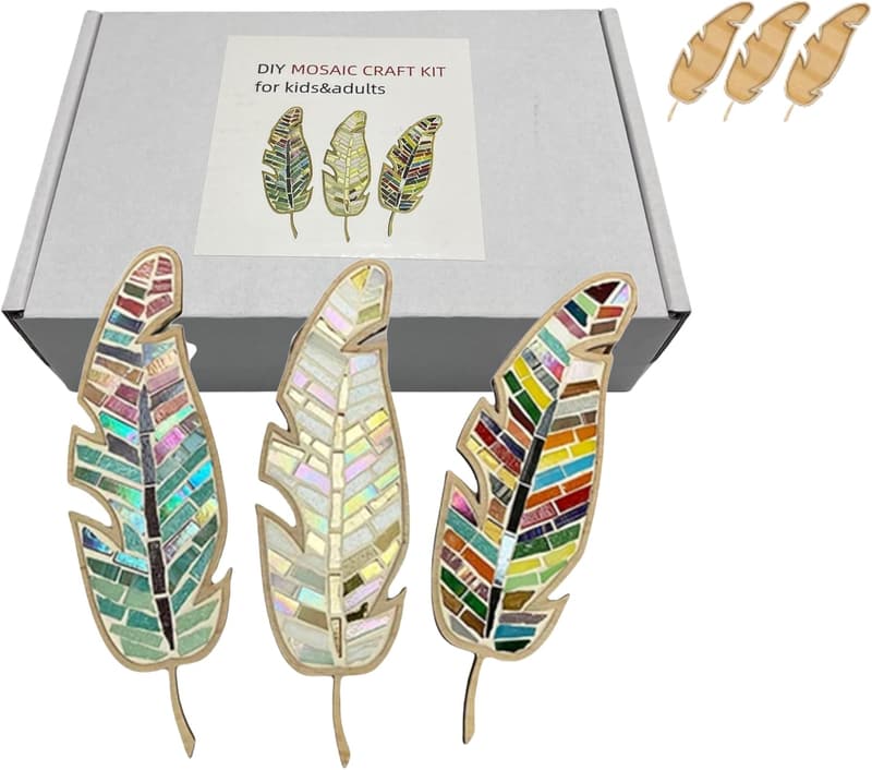Creative DIY Mosaic Art Kit - Colorful Porcelain Tile Set for Adults