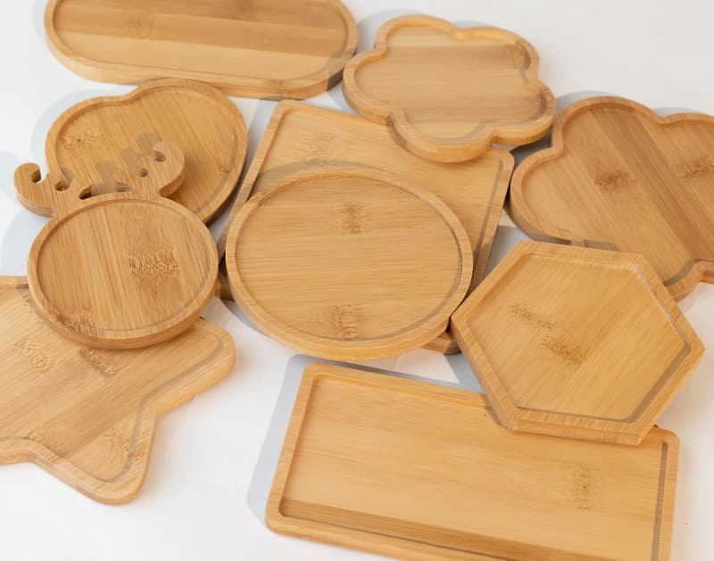 DIY Wooden Mosaic Coaster Kit - 10 Assorted Shapes for Crafts