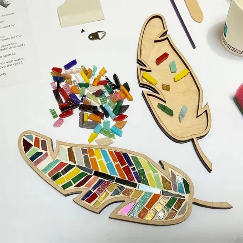 Creative DIY Leaf Mosaic Kit for Home Decoration