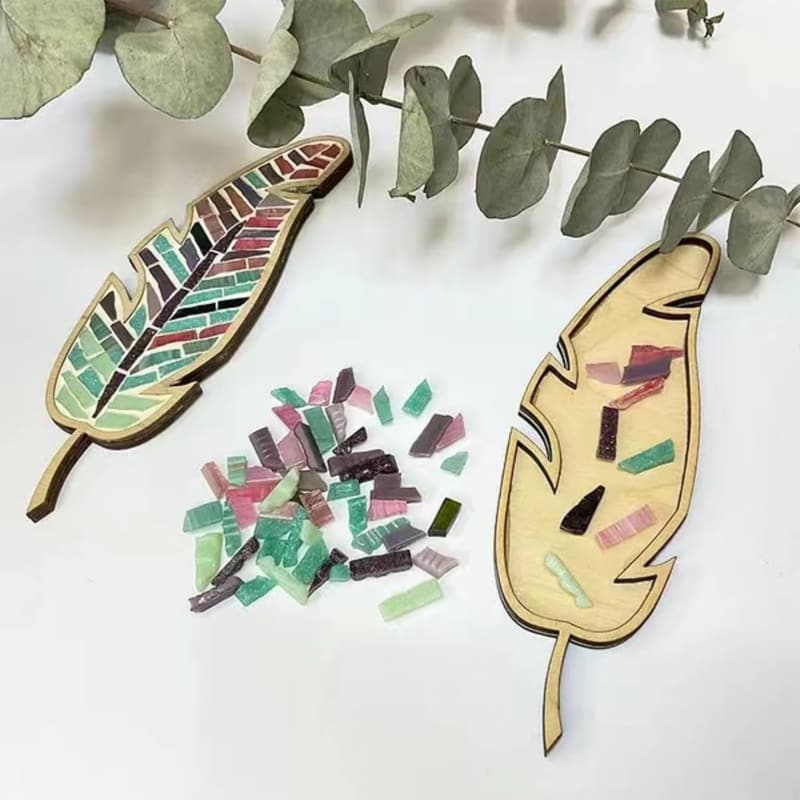 Creative DIY Leaf Mosaic Kit for Home Decoration
