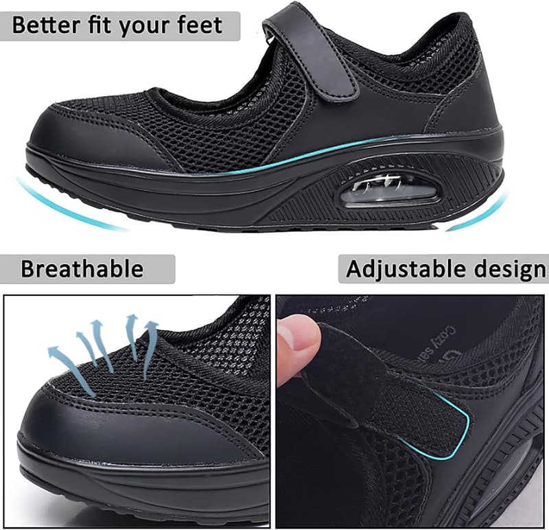 Women's Lightweight Non-Slip Nurse Shoes for Comfort and Support