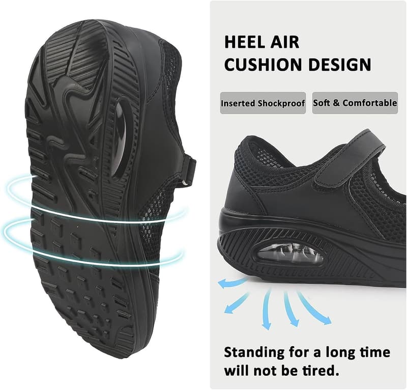 Women's Lightweight Non-Slip Nurse Shoes for Comfort and Support