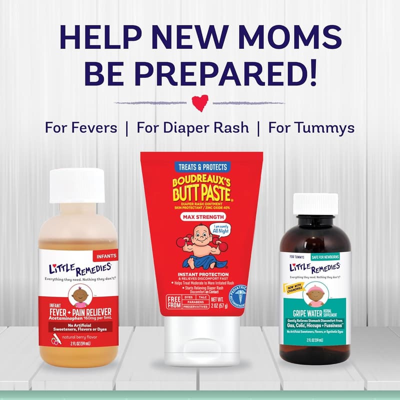 New Baby Essentials Kit with Saline Spray & Gas Relief