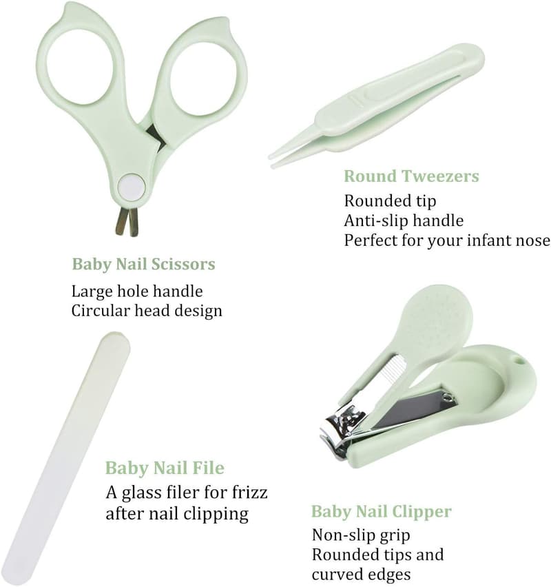 Baby Manicure Set in Cute Owl Case for New Mothers