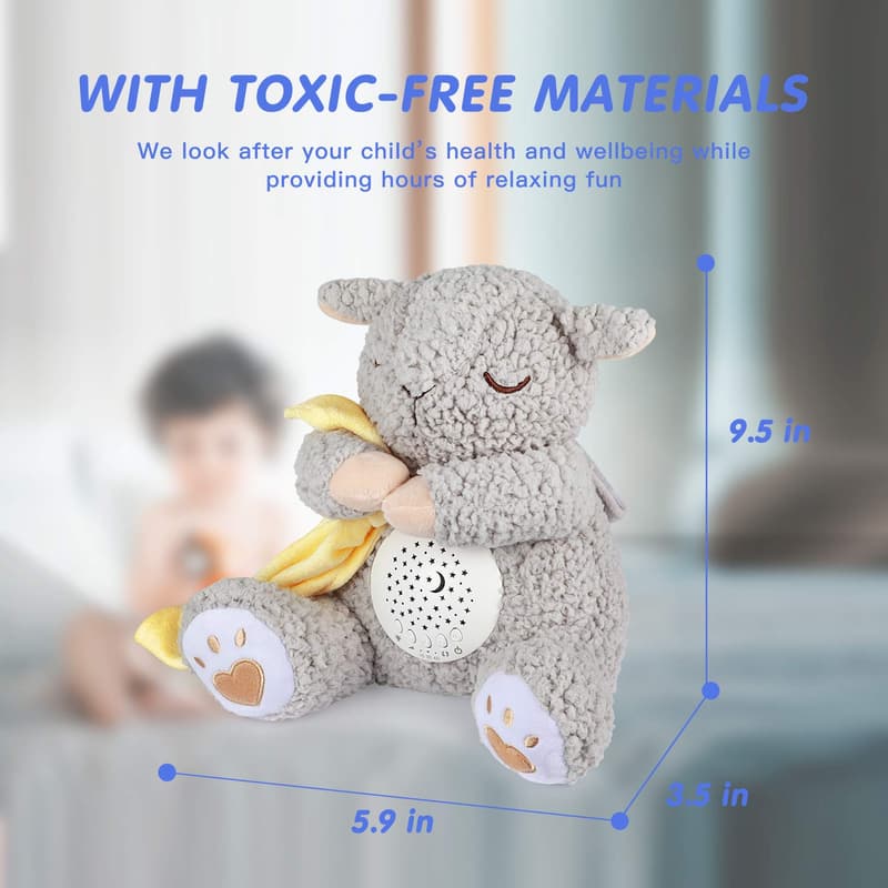 Baby White Noise Sheep Soother with Heartbeat Lullabies