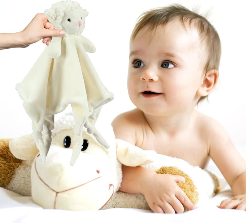 Baby Welcome Gift Set with Storage Basket and Blankets (Ivory)
