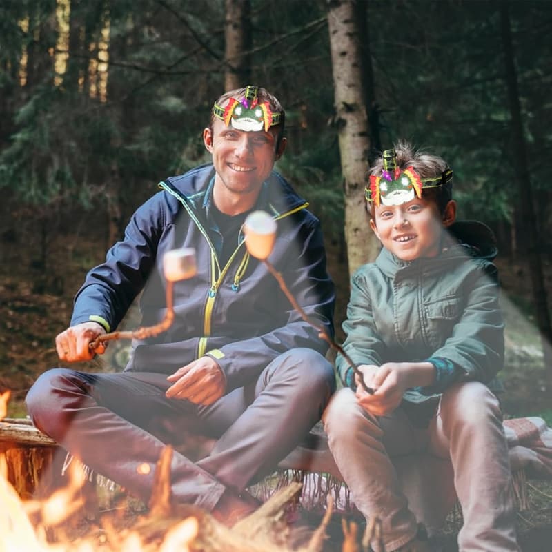 Dinosaur Headlamp LED for Kids - Birthday & Holiday Gift