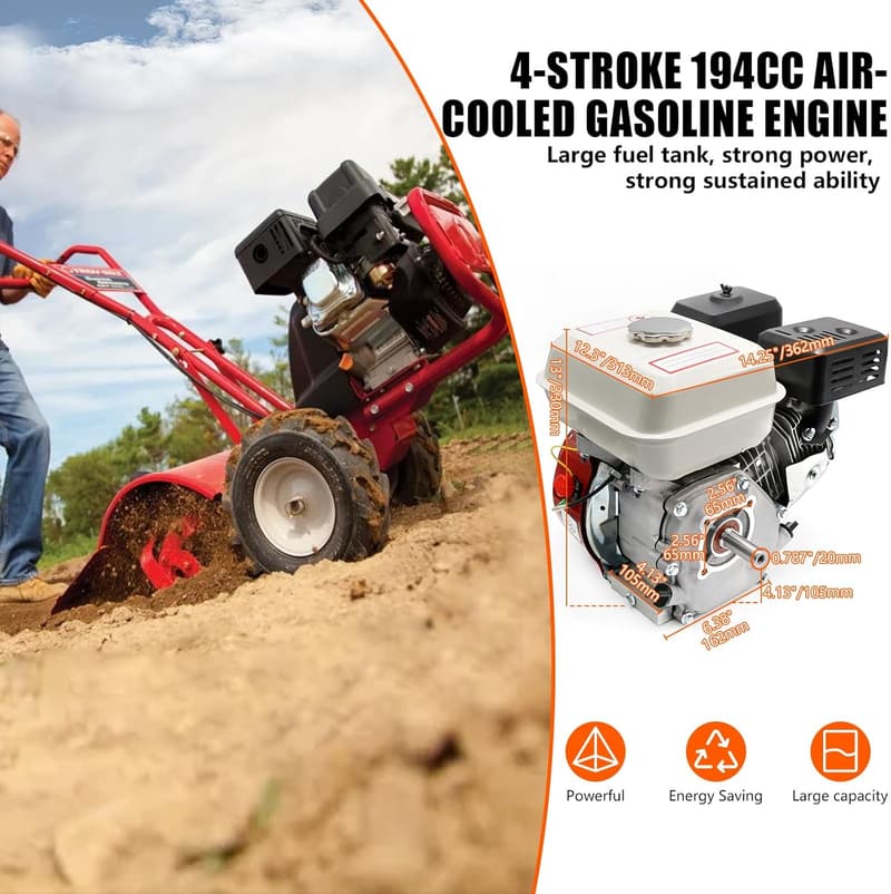 7.5HP 210cc Gas Engine with 0.787