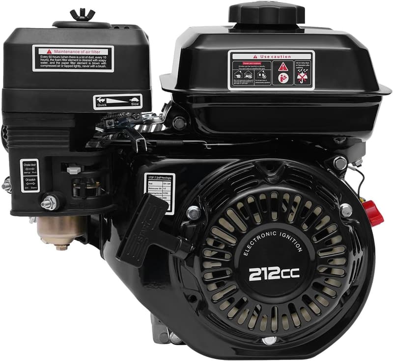 212cc 7.5HP 4-Stroke Gas Engine for Go-Karts & Lawnmowers