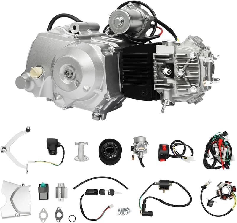 125cc Semi-Auto Go Kart Engine with Electric Start & Reverse