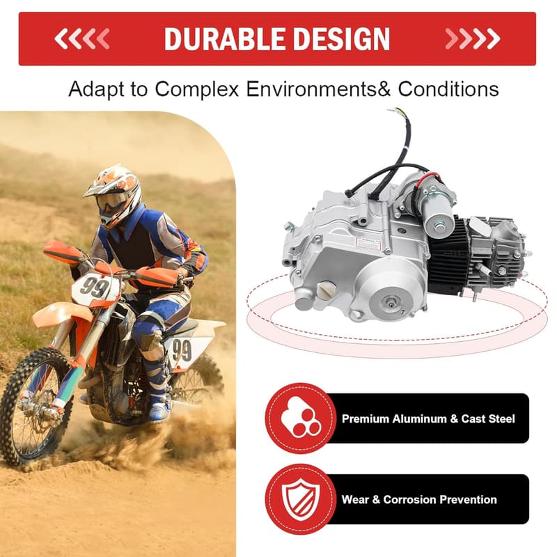 110CC 4-Stroke Electric Start Motor for ATVs and Go Karts