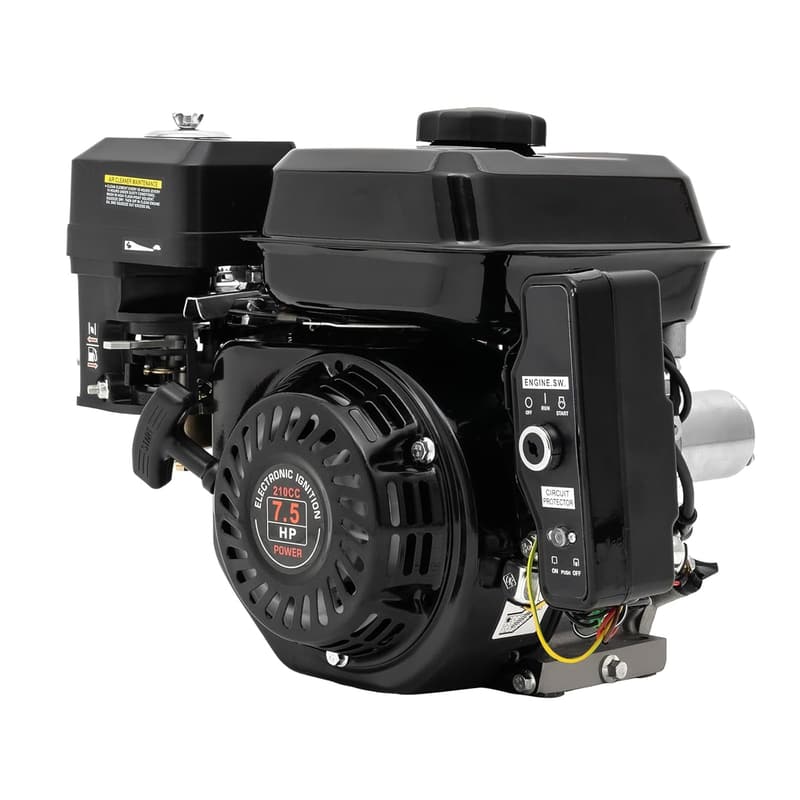 212CC 7.5HP Gas Engine with Electric Start for Go Karts and Mowers