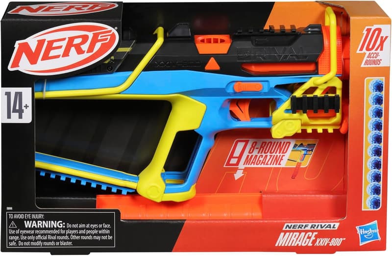 Nerf Rival Mirage XXIV-800 Blaster with 10 Accu-Rounds