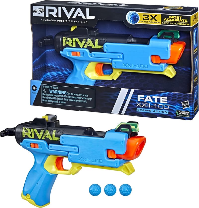 Nerf Rival Fate XXII-100 Blaster with Adjustable Sight and 3 Accu-Rounds