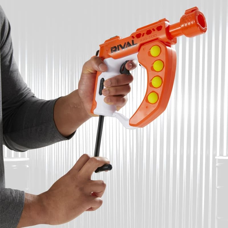 Nerf Rival Curve Shot Blaster with 5 Flex Rounds