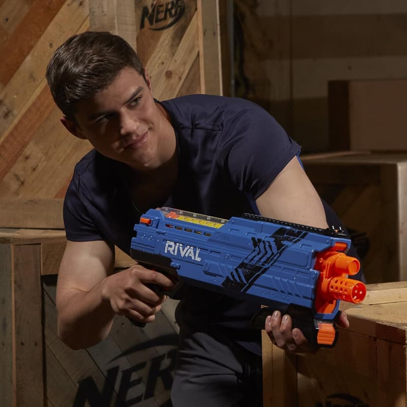Nerf Rival Atlas XVI-1200 Blaster Toy - Blue