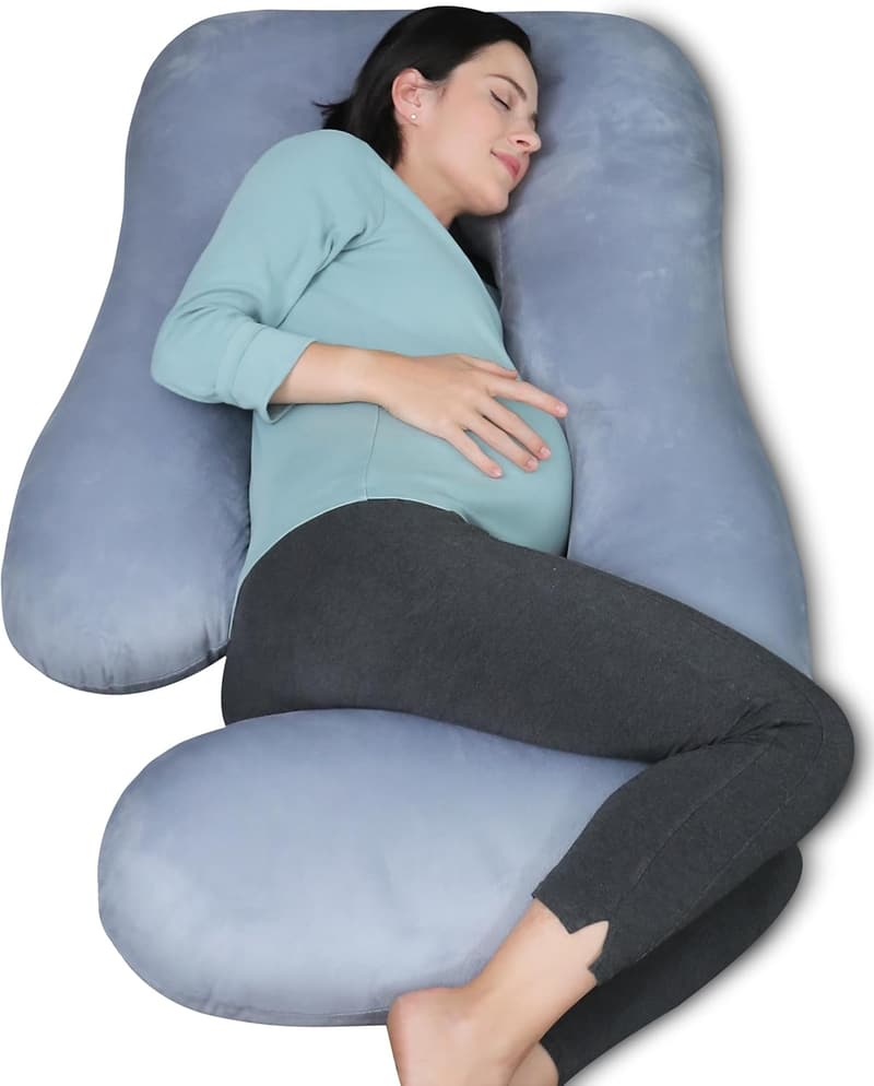 U-Shaped Pregnancy Pillow with Removable Cover - 57 Inch