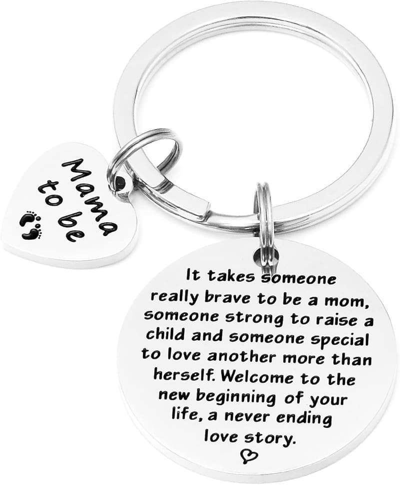 New Parent Keychain - Expecting Mother Announcement Gift