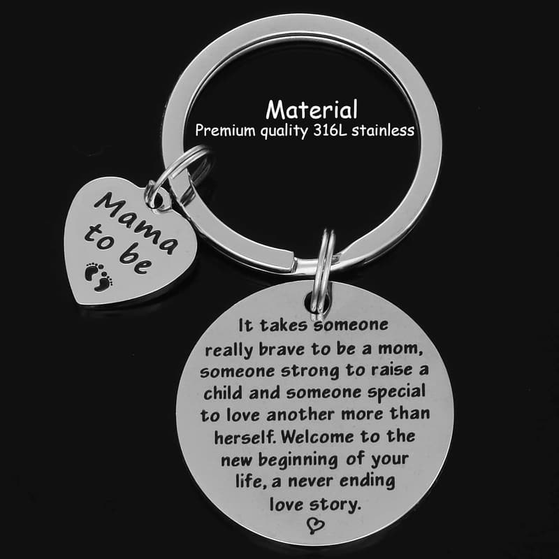 New Parent Keychain - Expecting Mother Announcement Gift