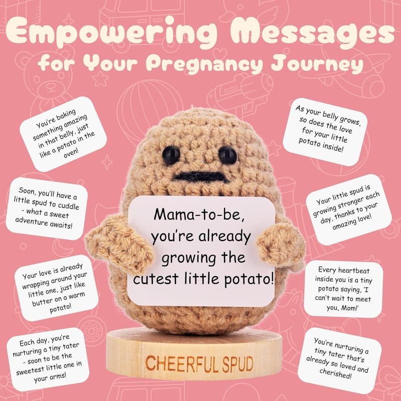 Pregnancy Gift for Moms - Positive Potato with 30 Empowering Messages