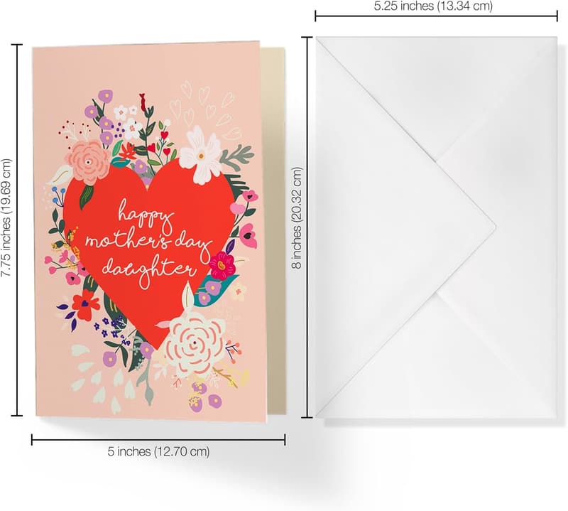 Mother's Day Card for Daughter | Blossoming Flowers Design