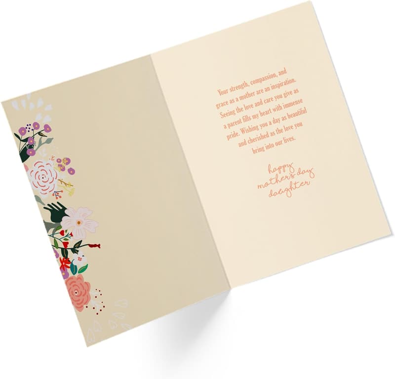 Mother's Day Card for Daughter | Blossoming Flowers Design