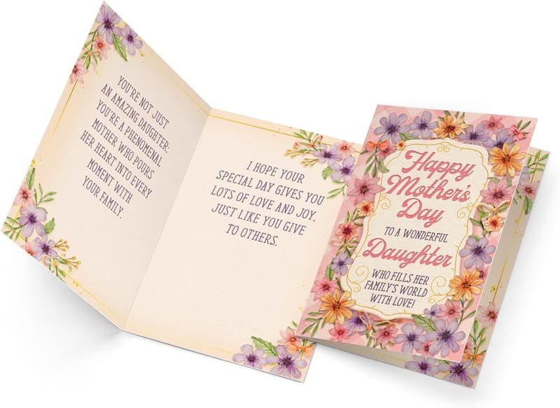 Mother's Day Eco-Friendly Card for Daughter, Made in America