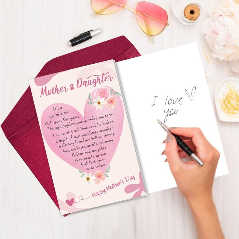 Mother's Day Card for Mom from Daughter - Heartfelt Gift