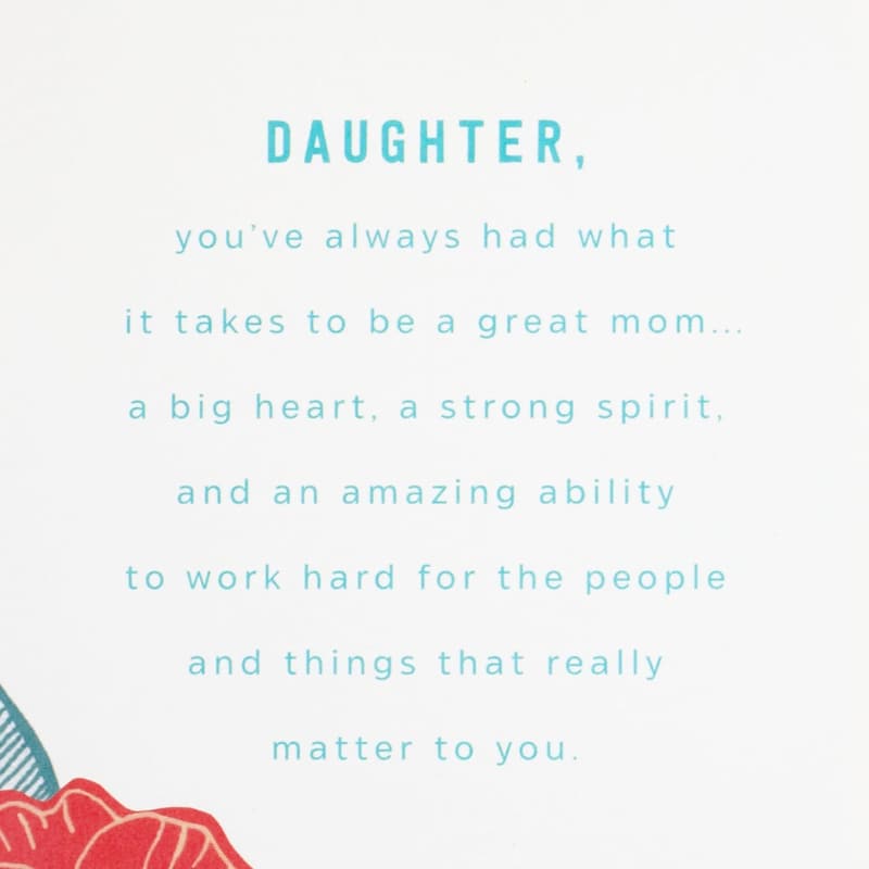 Mother's Day Card for Daughter - 