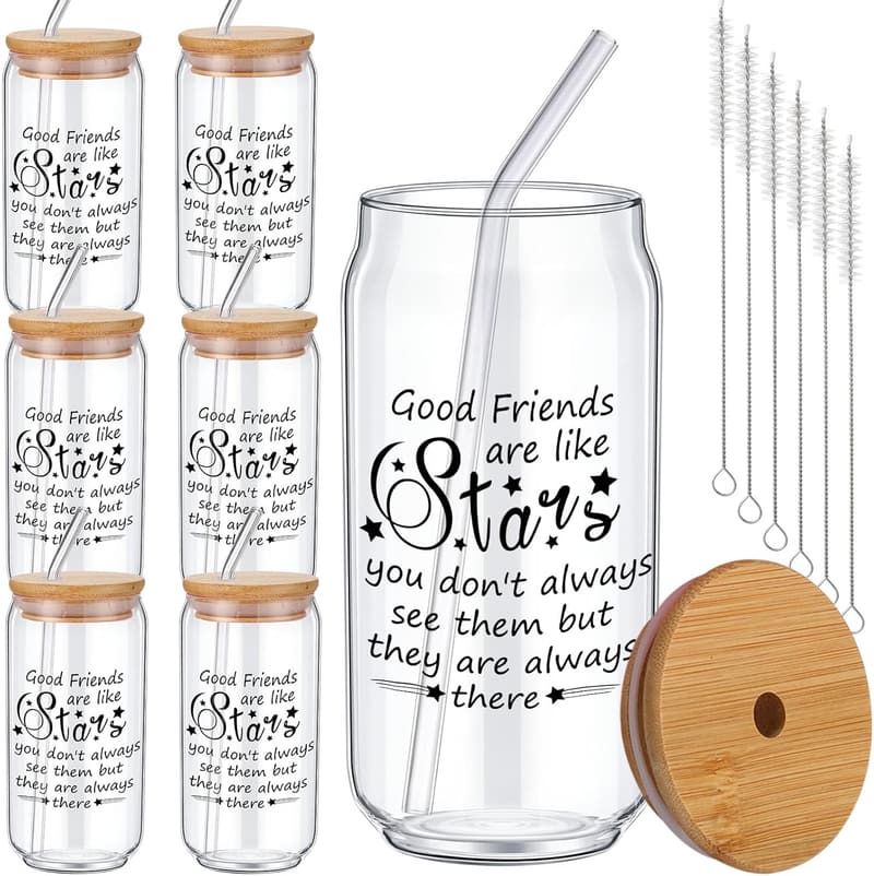 Galentine's Day Friendship Wine Glass - 16 oz Set for Women