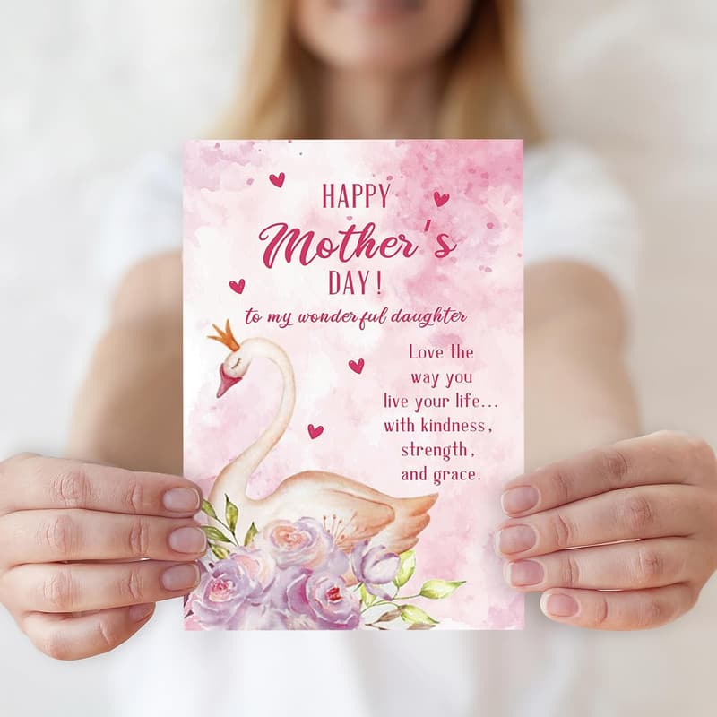 Mother's Day Card for Daughter - Celebrating Kindness & Strength