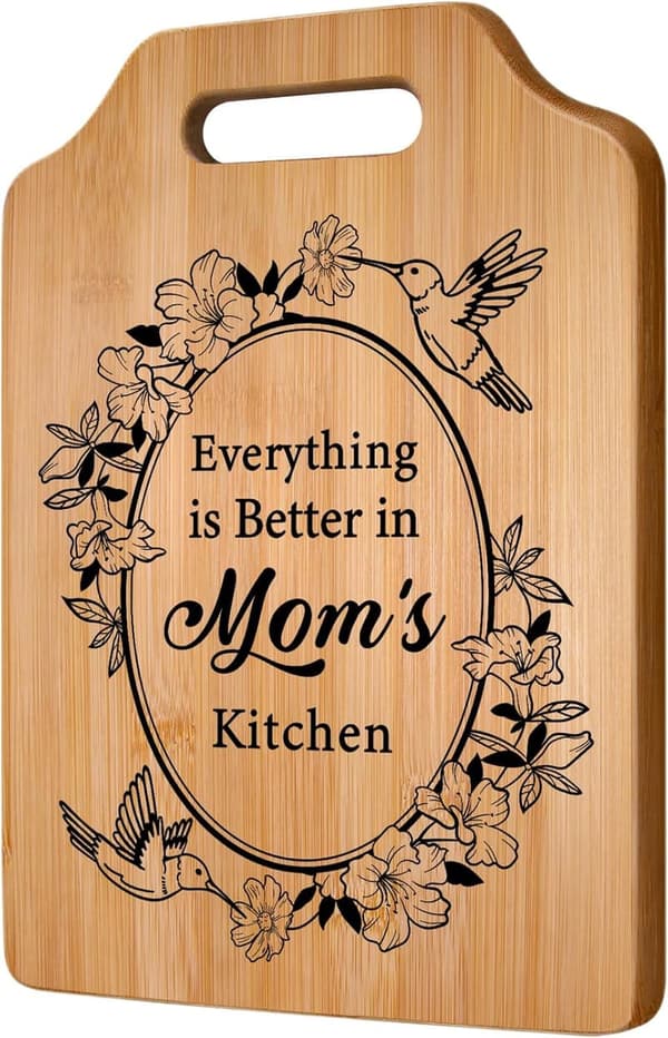 Birthday Cutting Board Gift for Mom - Unique & Personalized