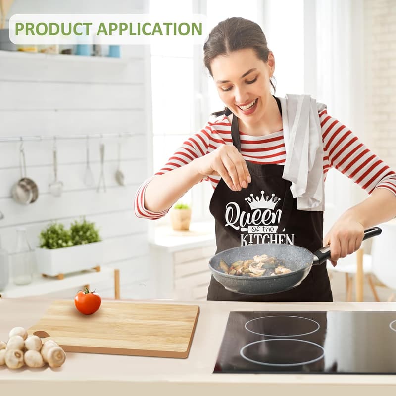 Mother's Day Wooden Cutting Board Set with Utensils & Apron