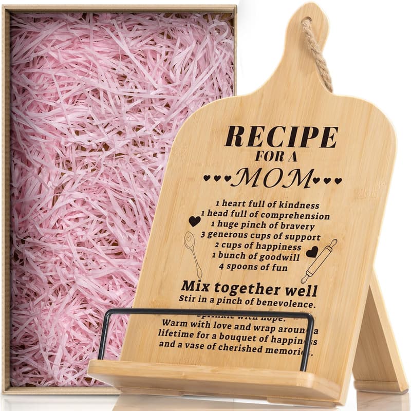 Adjustable Cookbook Stand for Mother's Day - Kitchen Recipe Holder