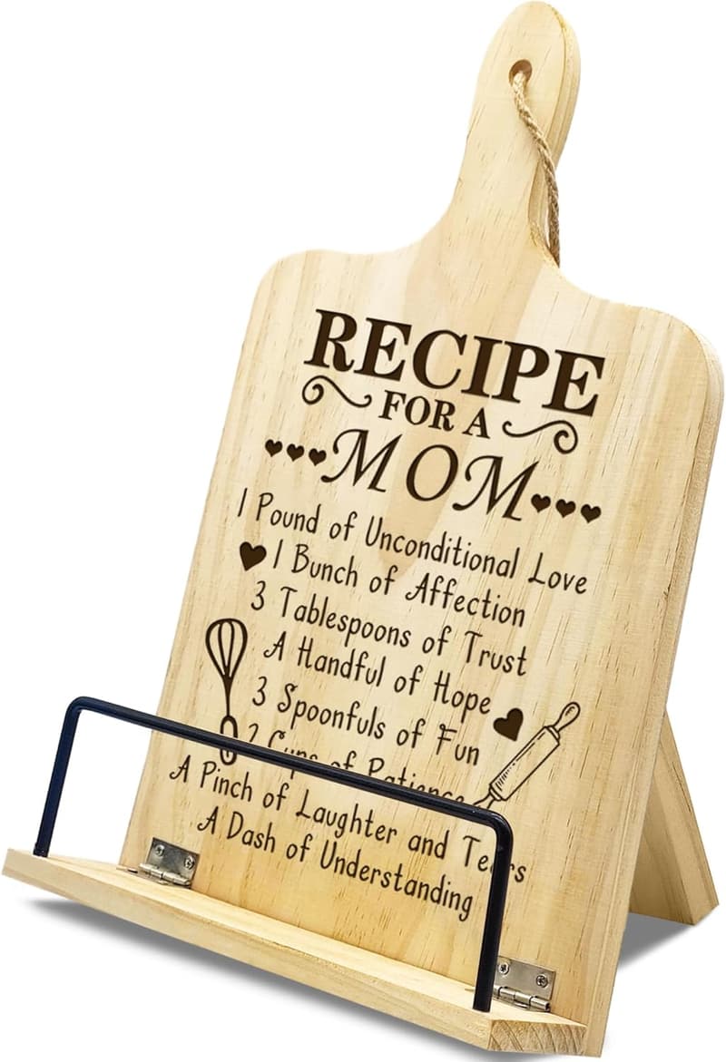Mother's Day Gift: Cookbook Stand for Mom's Kitchen