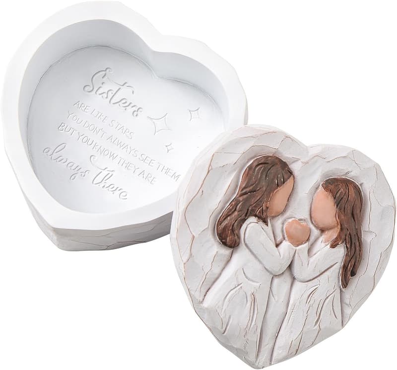 Sister Birthday Keepsake Box – Hand-Painted Decorative Figurine