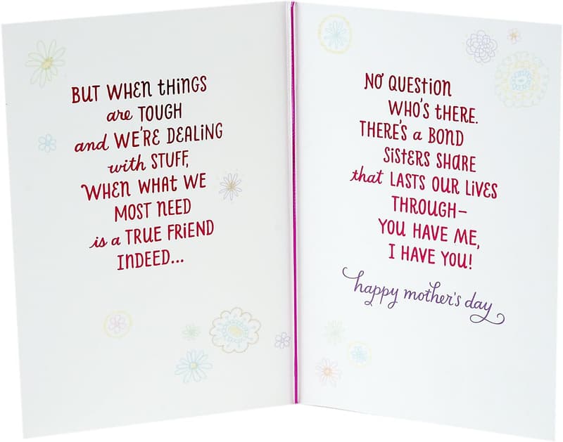 Sister Mother's Day Card - True Friends Design