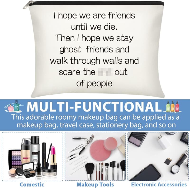Friendship Makeup Bags Set for Women - Ideal Gift for Birthdays
