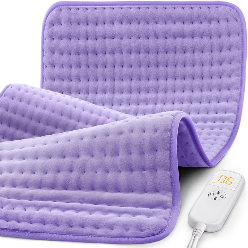 Heating Pad for Back & Neck Pain Relief - 6 Heat Settings