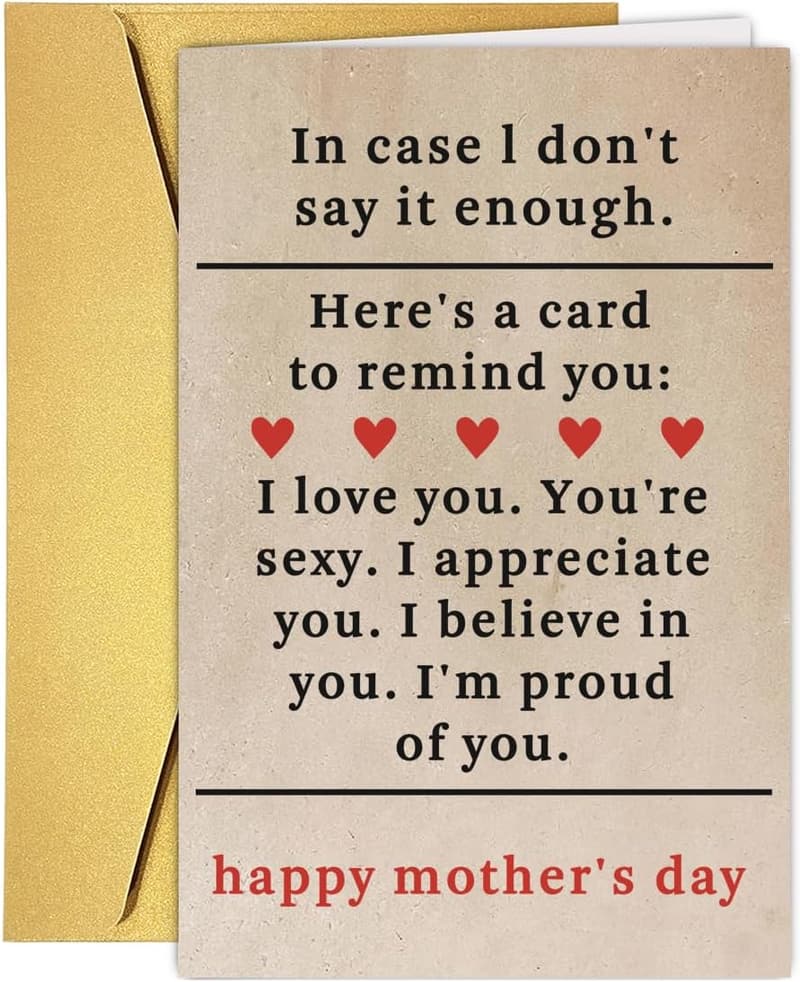 Mother's Day Love You Card for Wife or Girlfriend