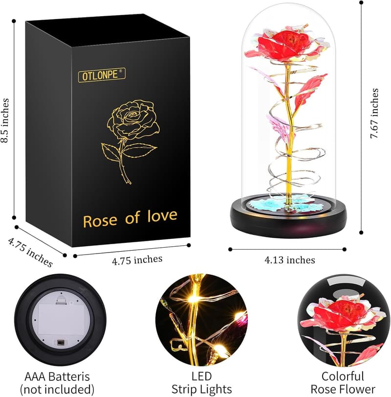 Mother's Day Rose Flower Gift for Her - Perfect for Moms and Grandmas