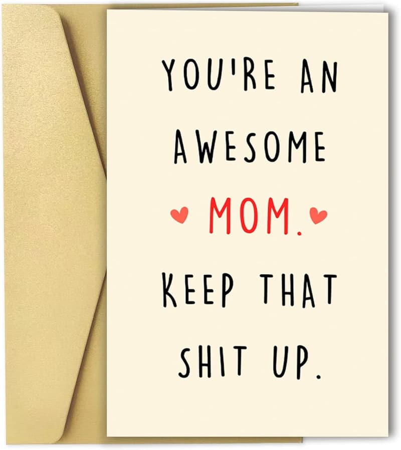 Awesome Mom Mother’s Day Card for Moms and Daughters