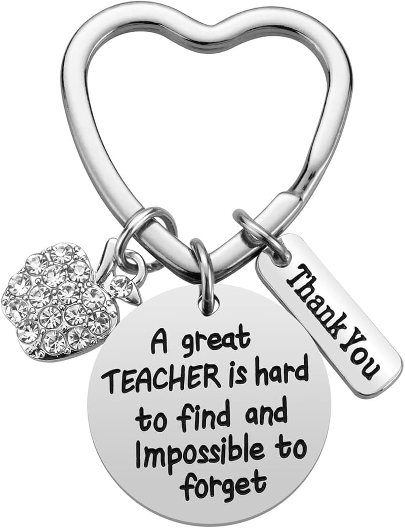 Teacher Appreciation Keychain - Great Teacher is Hard to Find