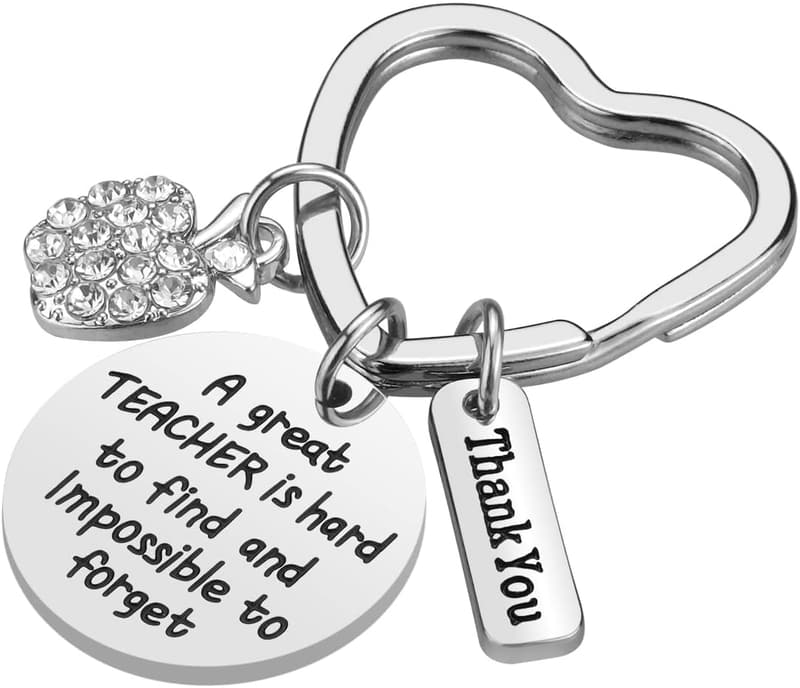Teacher Appreciation Keychain - Great Teacher is Hard to Find