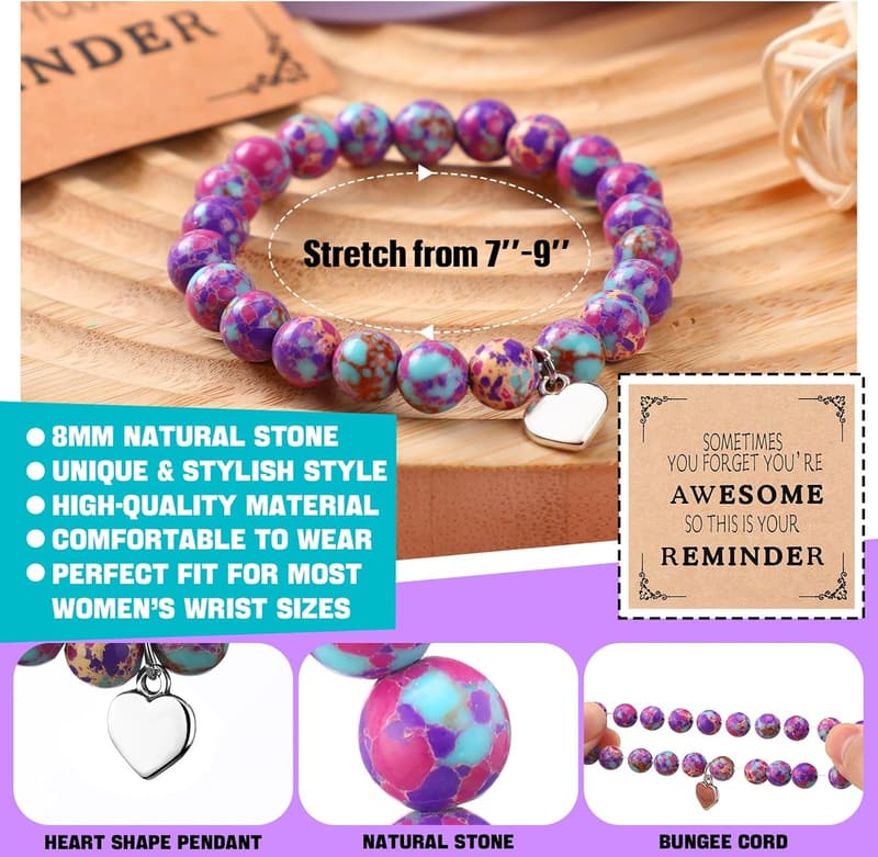 CNA Week Inspirational Bracelets with Thank You Cards