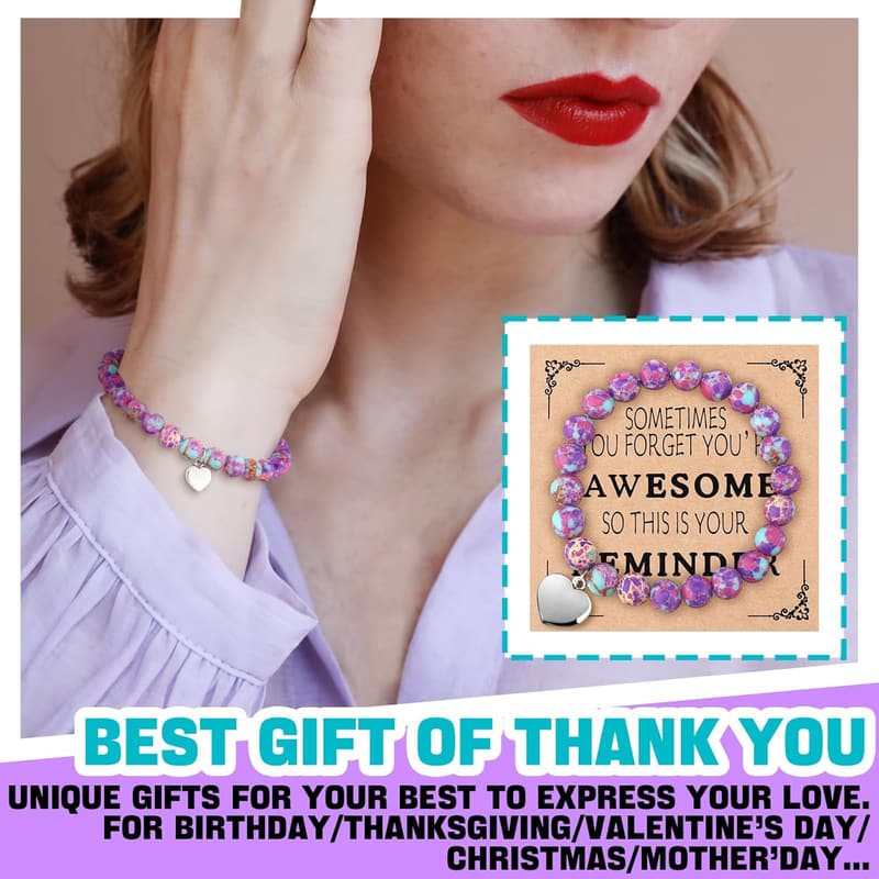 CNA Week Inspirational Bracelets with Thank You Cards
